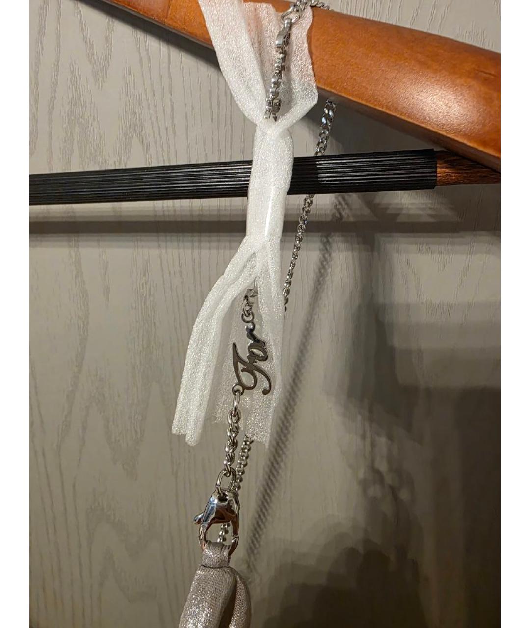 DIESEL Серебряное полиэстеровое повседневное платье, фото 4