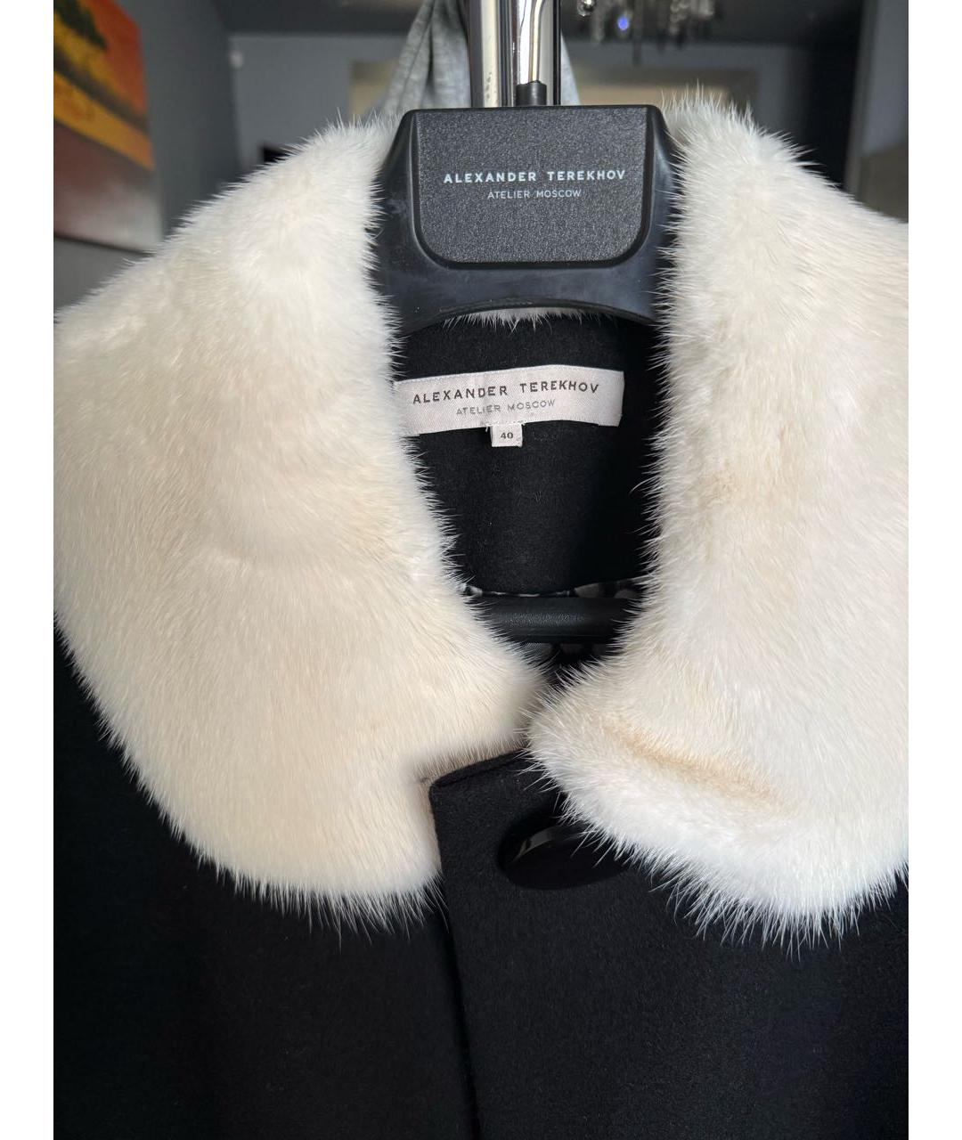 ALEXANDER TEREKHOV Черное шерстяное пальто, фото 4
