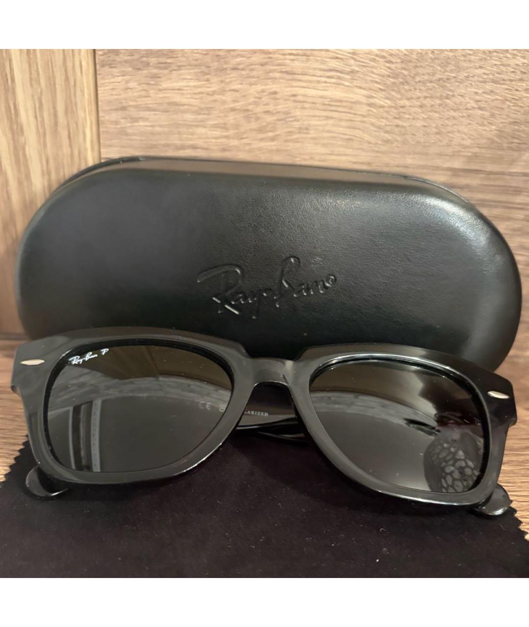 RAY BAN Черные солнцезащитные очки, фото 2