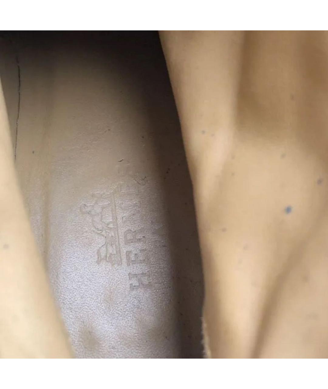 HERMES Замшевые полусапоги, фото 7