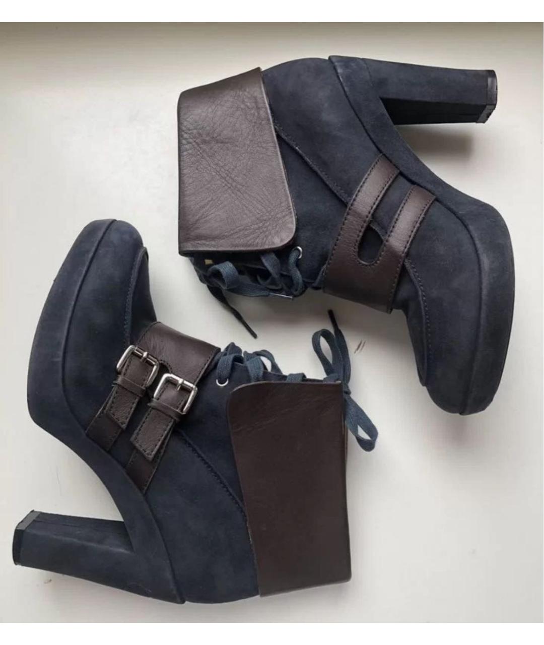 HERMES Замшевые полусапоги, фото 8