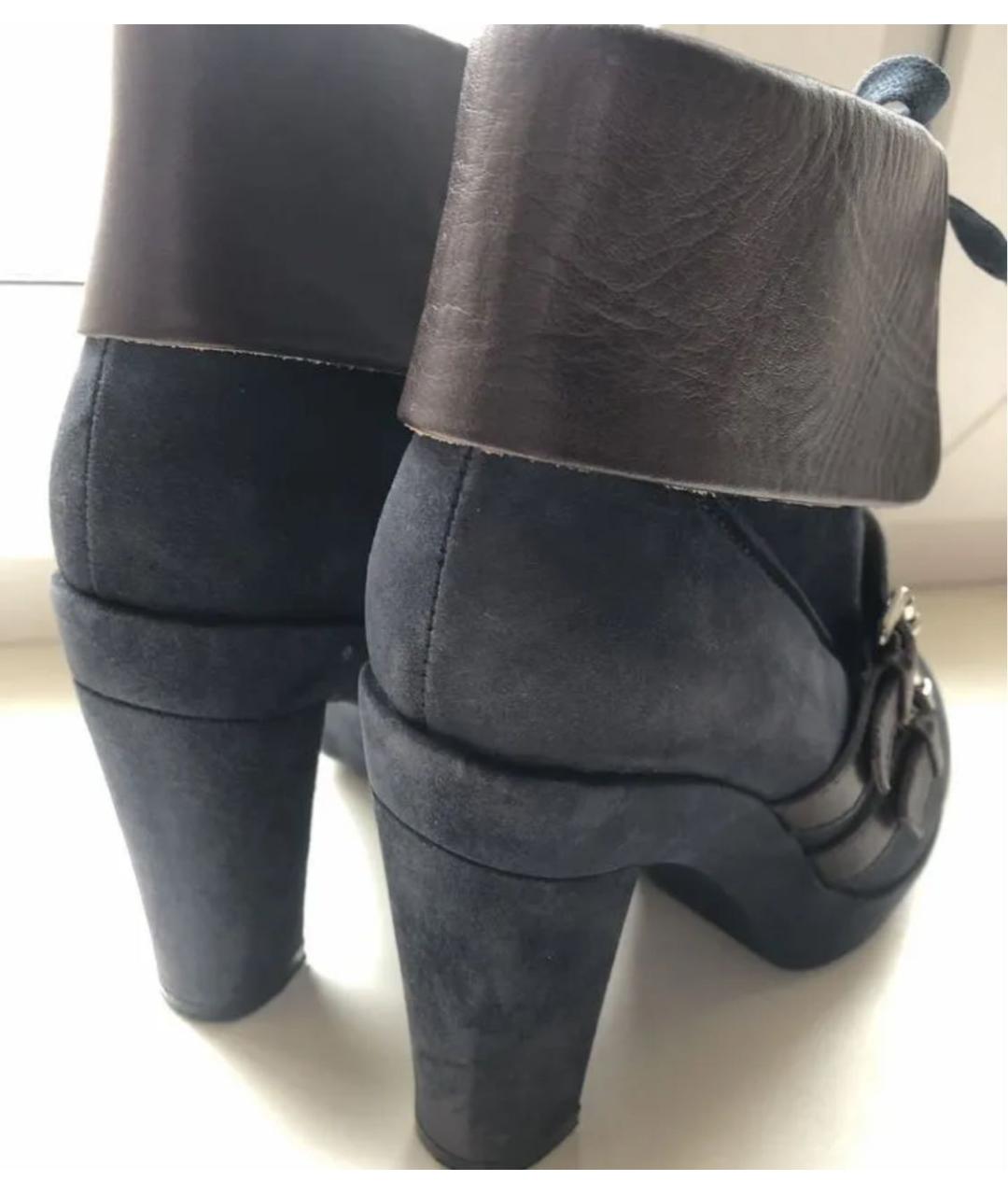 HERMES Замшевые полусапоги, фото 4