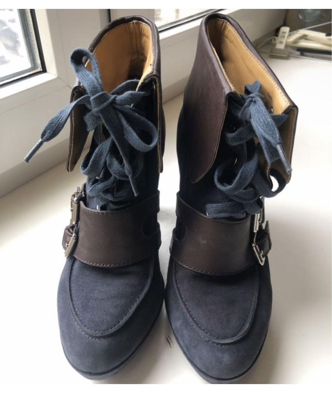 HERMES Замшевые полусапоги, фото 3