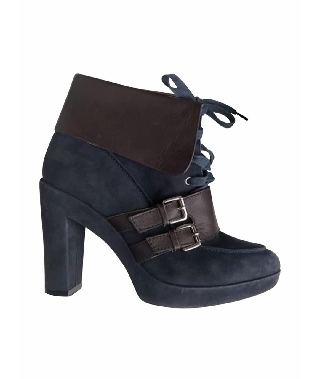 HERMES Замшевые полусапоги, фото 1