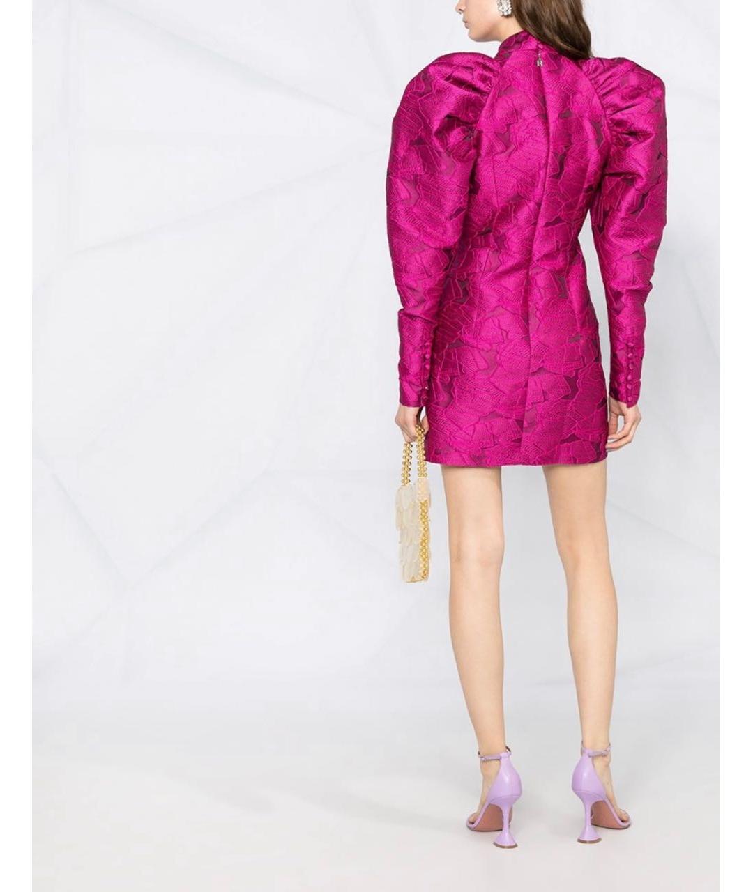 ROTATE Фуксия полиэстеровое коктейльное платье, фото 2