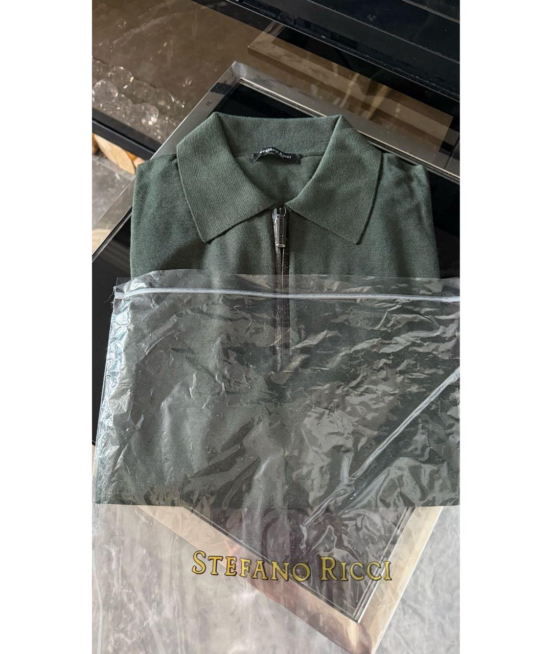 STEFANO RICCI Хаки кашемировый джемпер / свитер, фото 6