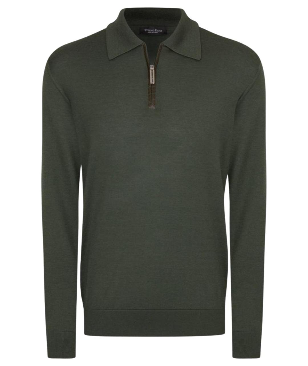 STEFANO RICCI Хаки кашемировый джемпер / свитер, фото 1