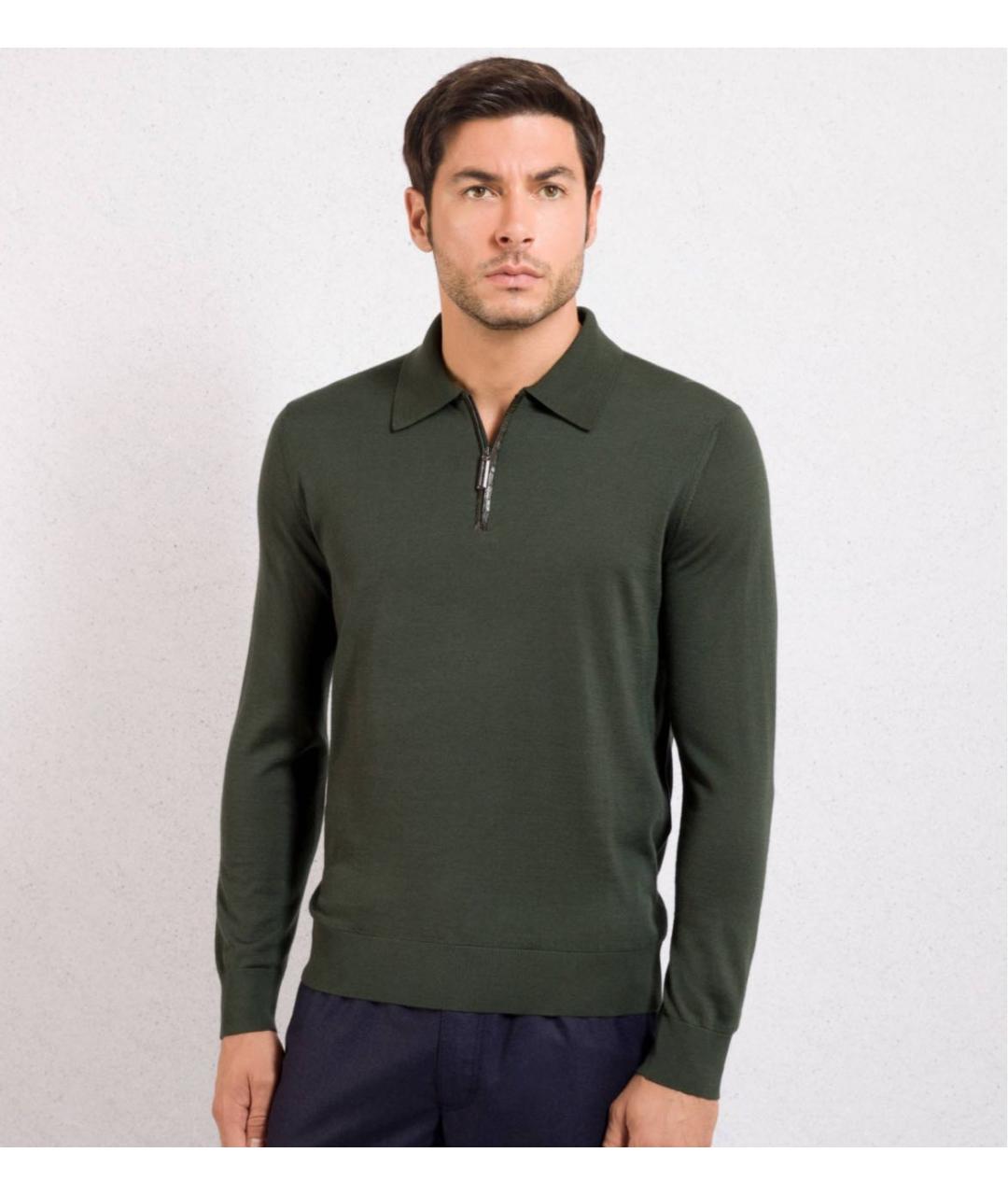 STEFANO RICCI Хаки кашемировый джемпер / свитер, фото 4