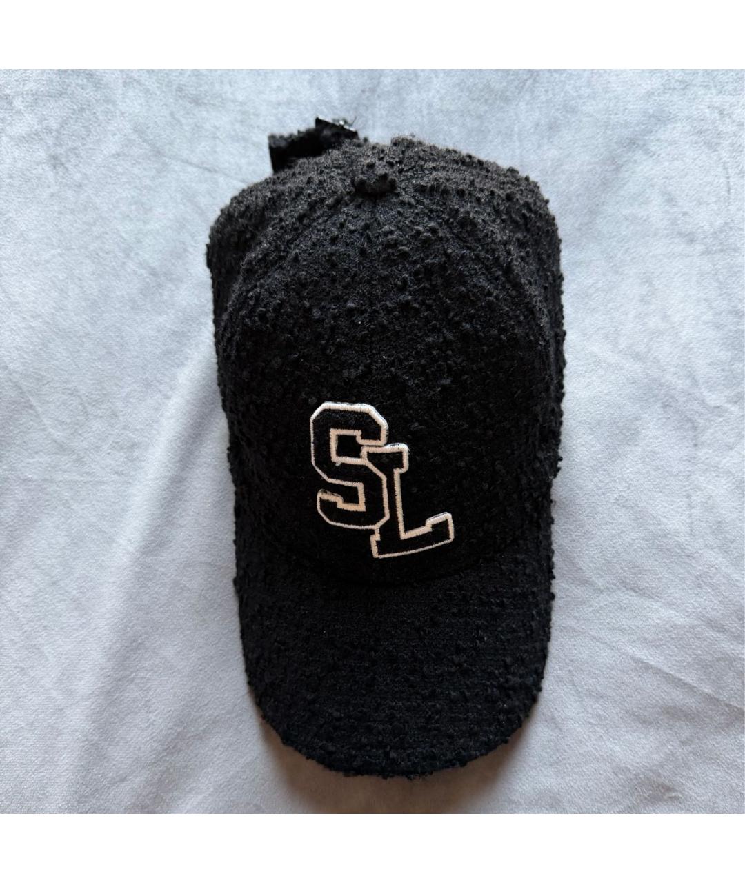SAINT LAURENT Черная шерстяная кепка, фото 7