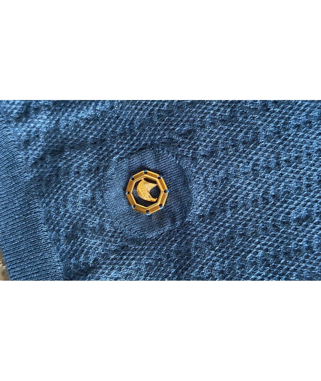 STEFANO RICCI Синий кашемировый джемпер / свитер, фото 7