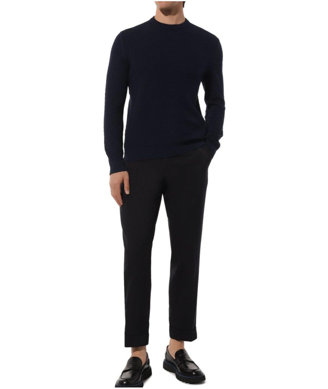 STEFANO RICCI Синий кашемировый джемпер / свитер, фото 3