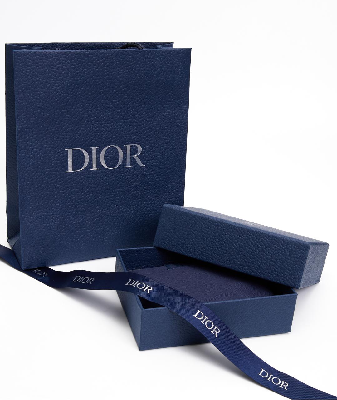 CHRISTIAN DIOR Синий кожаный кошелек, фото 6