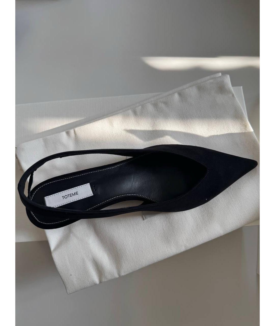 TOTEME Черные замшевые туфли, фото 3