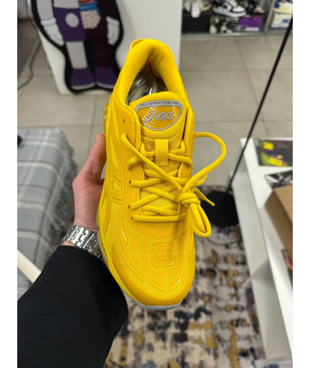 ASICS Желтые высокие кроссовки / кеды, фото 2