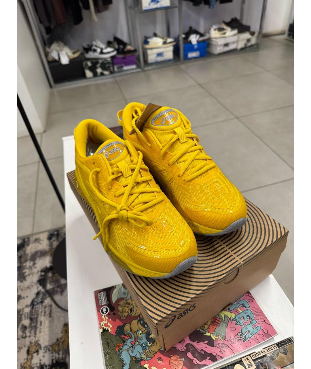 ASICS Желтые высокие кроссовки / кеды, фото 7