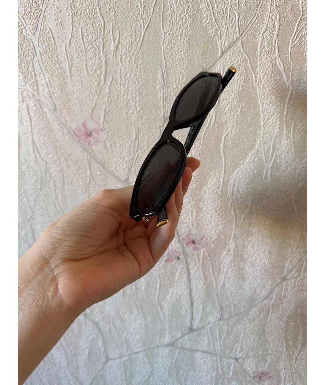 MIU MIU Черные пластиковые солнцезащитные очки, фото 2