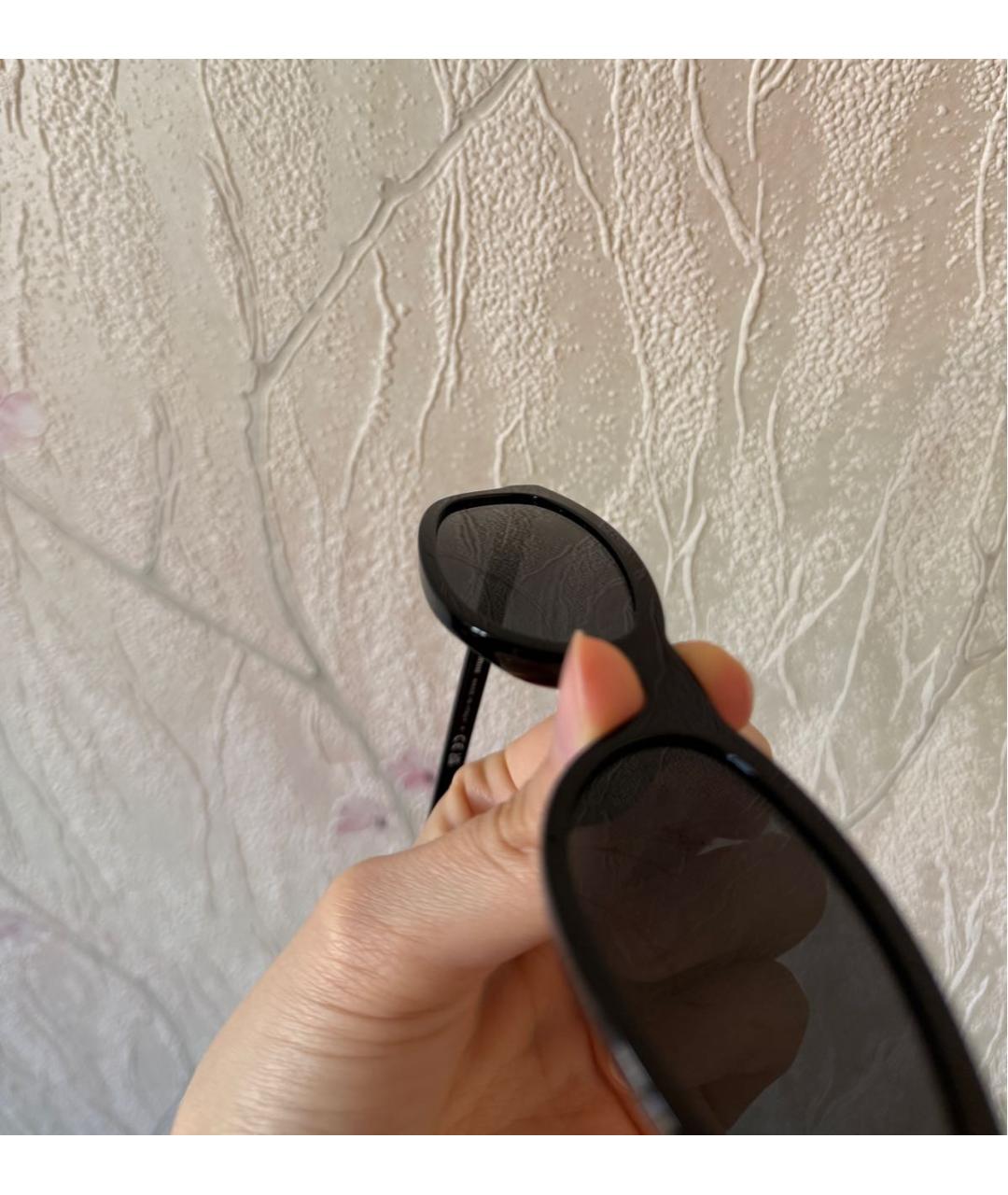 MIU MIU Черные пластиковые солнцезащитные очки, фото 5