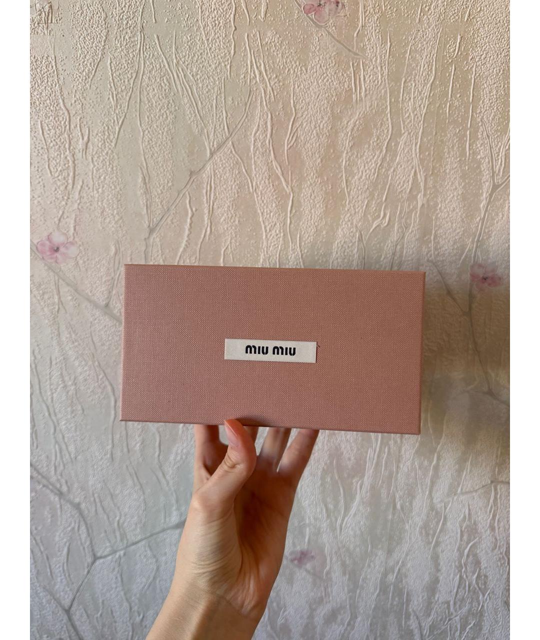 MIU MIU Черные пластиковые солнцезащитные очки, фото 8