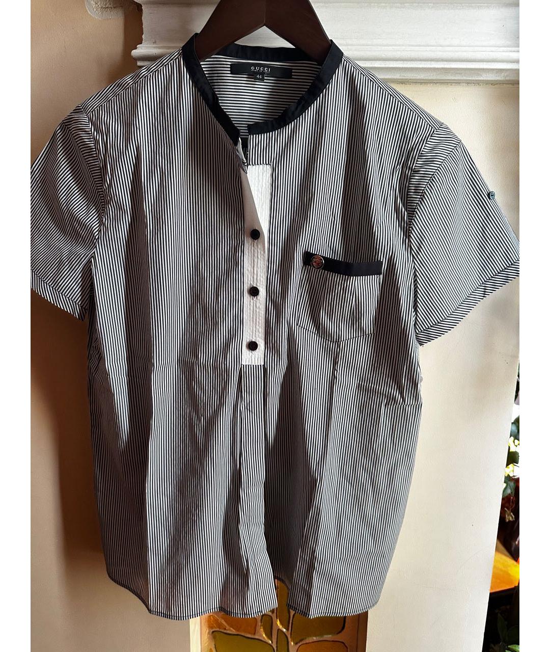 GUCCI Белая хлопковая рубашка, фото 7