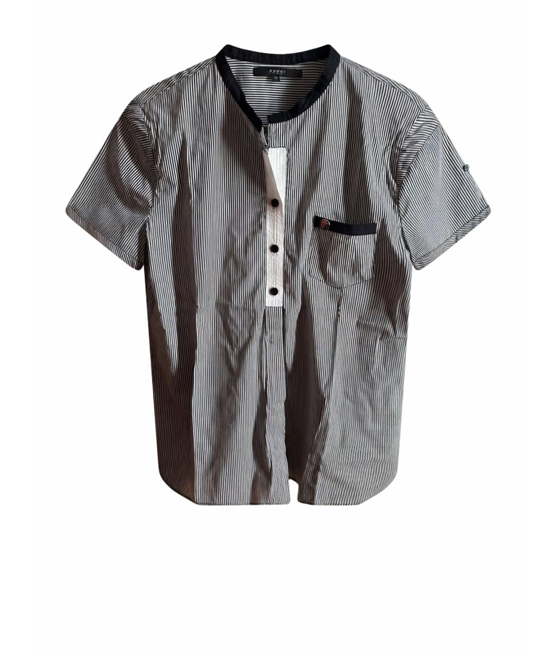 GUCCI Белая хлопковая рубашка, фото 1