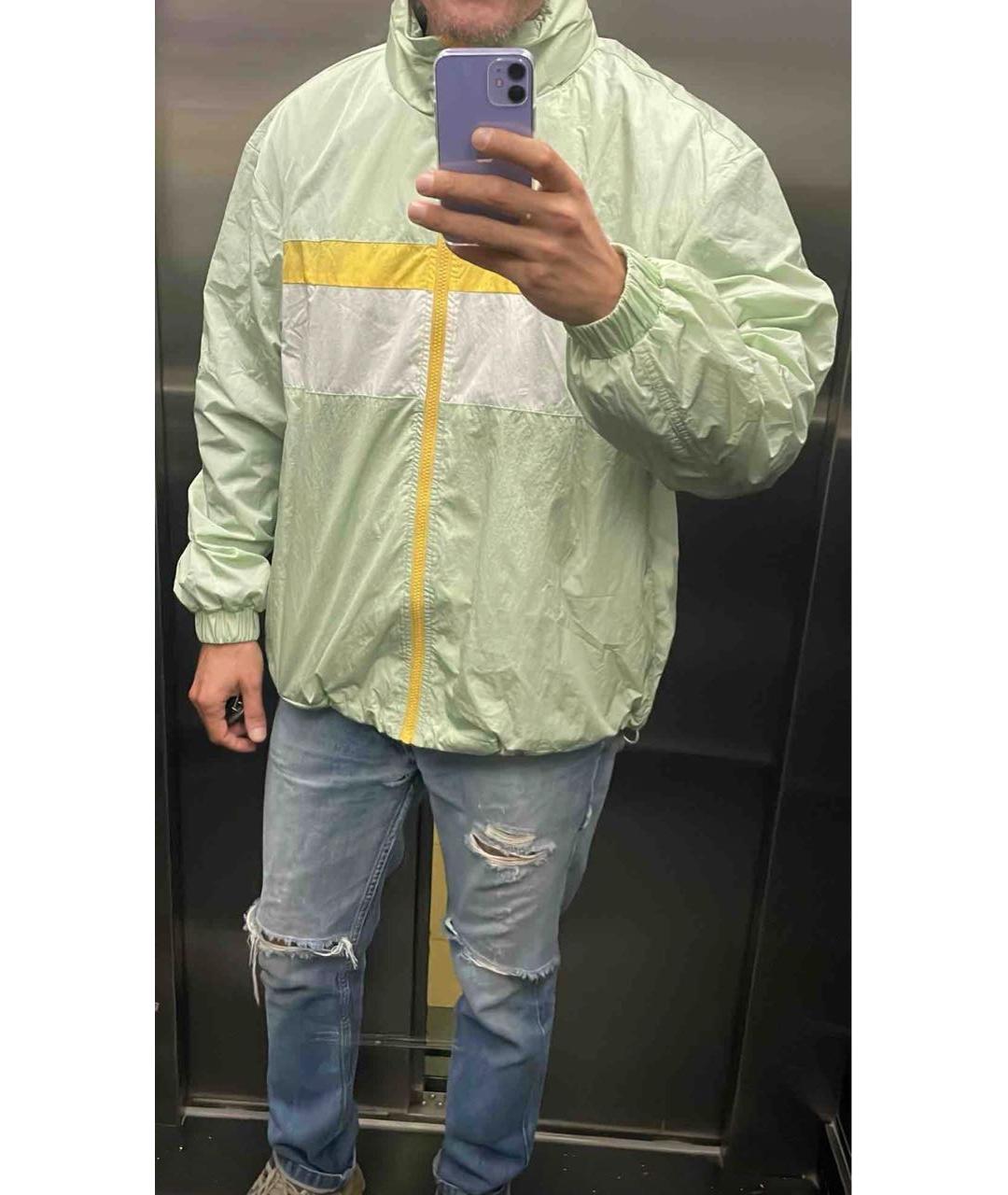 TRUSSARDI Салатовая полиэстеровая куртка, фото 6
