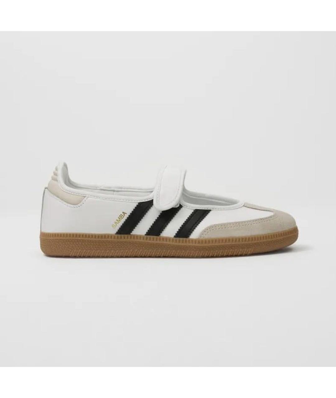 ADIDAS Белые кожаные балетки, фото 3