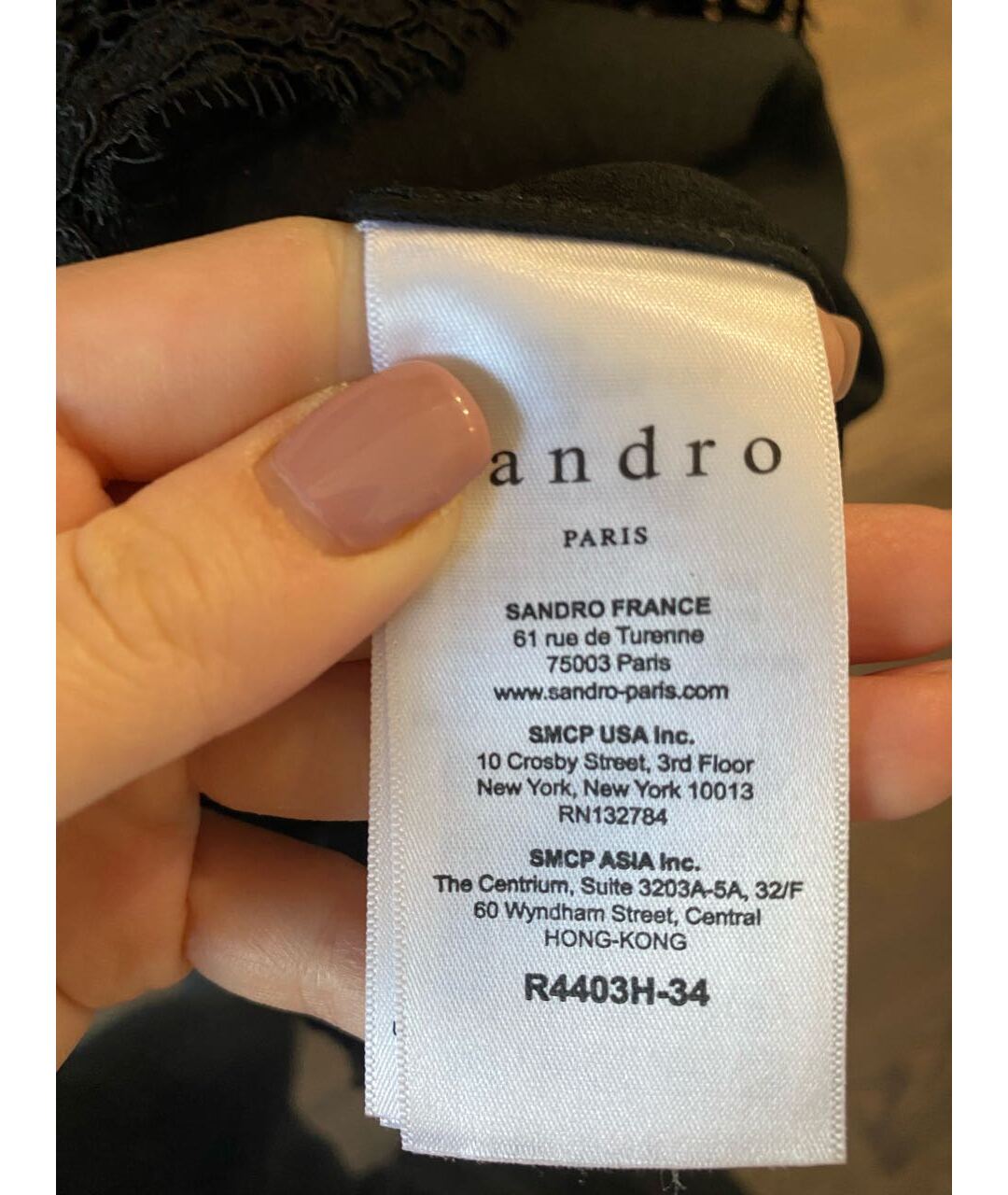 SANDRO Бордовое кружевное повседневное платье, фото 4