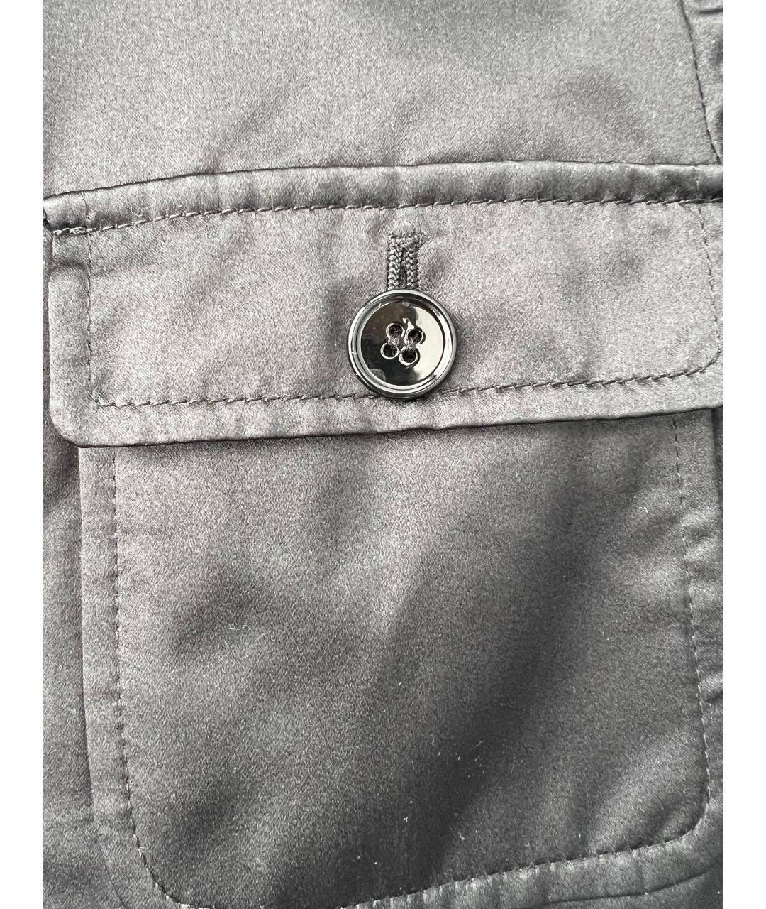 DOLCE&GABBANA Черный шелковый жакет/пиджак, фото 2