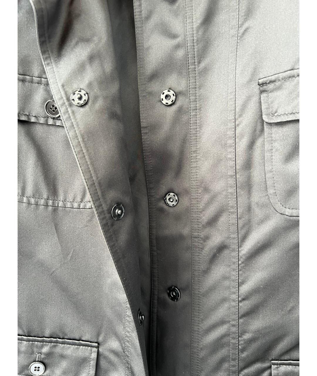 DOLCE&GABBANA Черный шелковый жакет/пиджак, фото 5