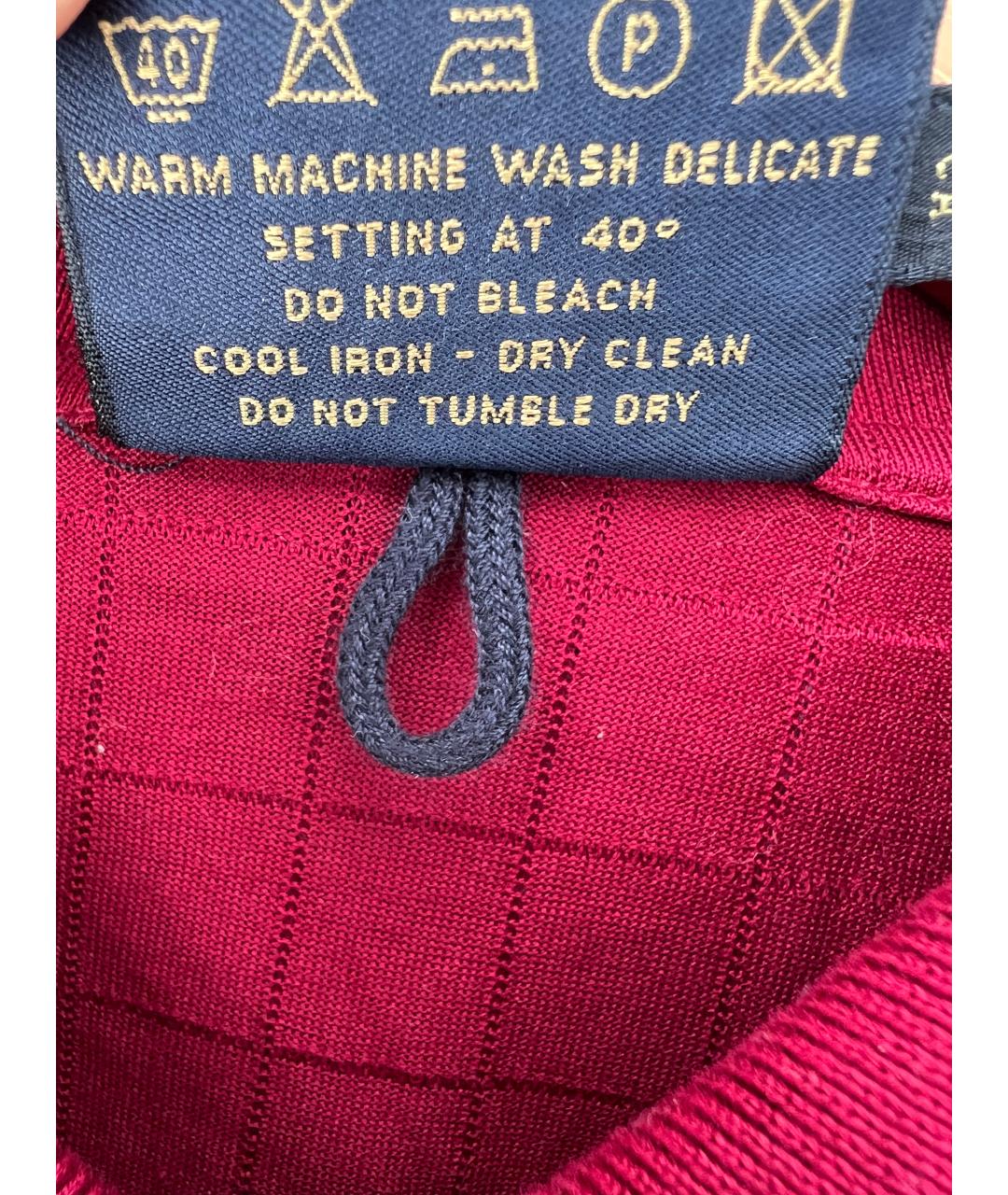 PAUL & SHARK Бордовое хлопковое поло с коротким рукавом, фото 4