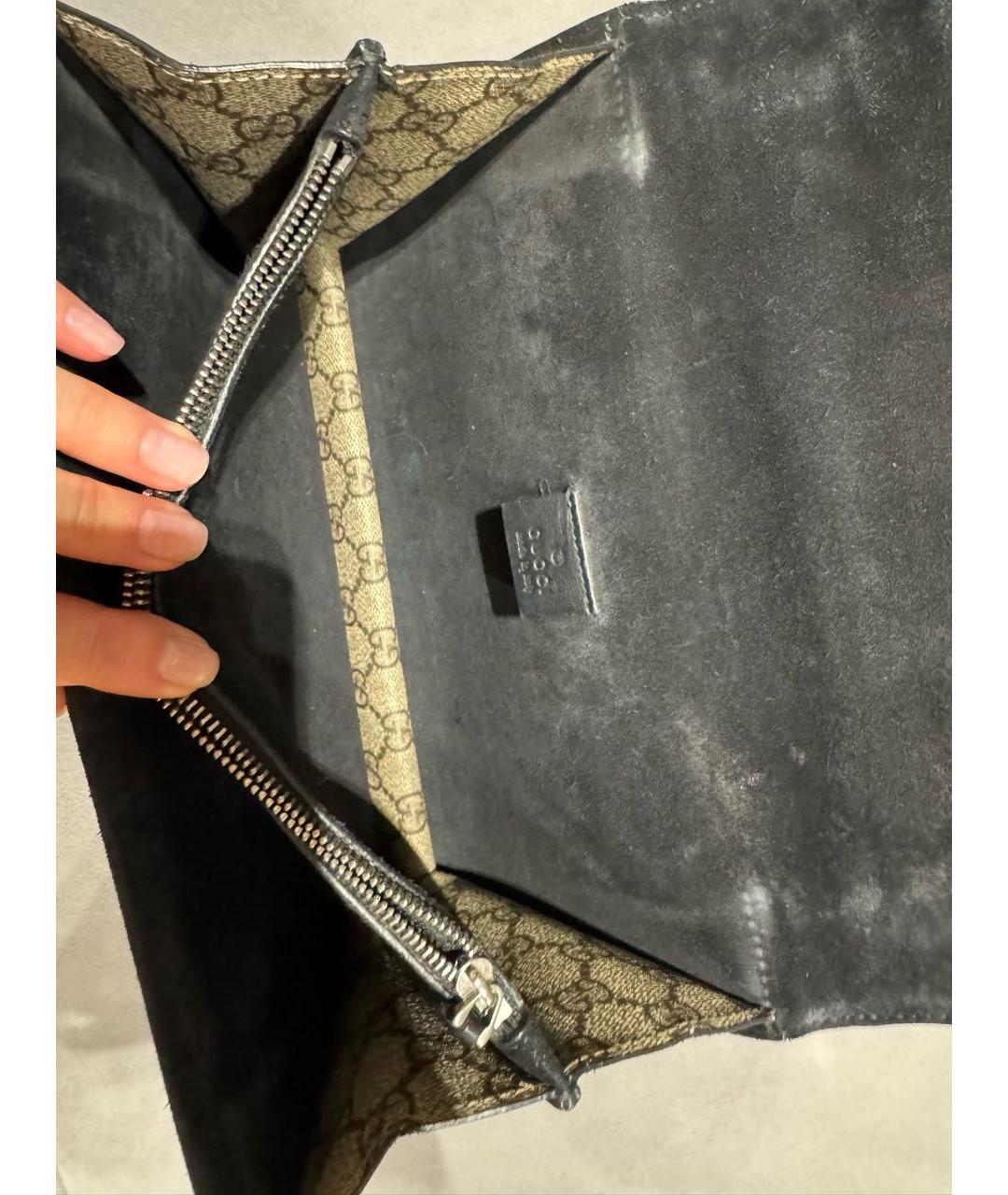 GUCCI Бежевая кожаная сумка через плечо, фото 4