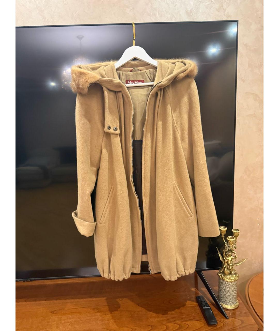 MAX MARA Бежевое кашемировое пальто, фото 9