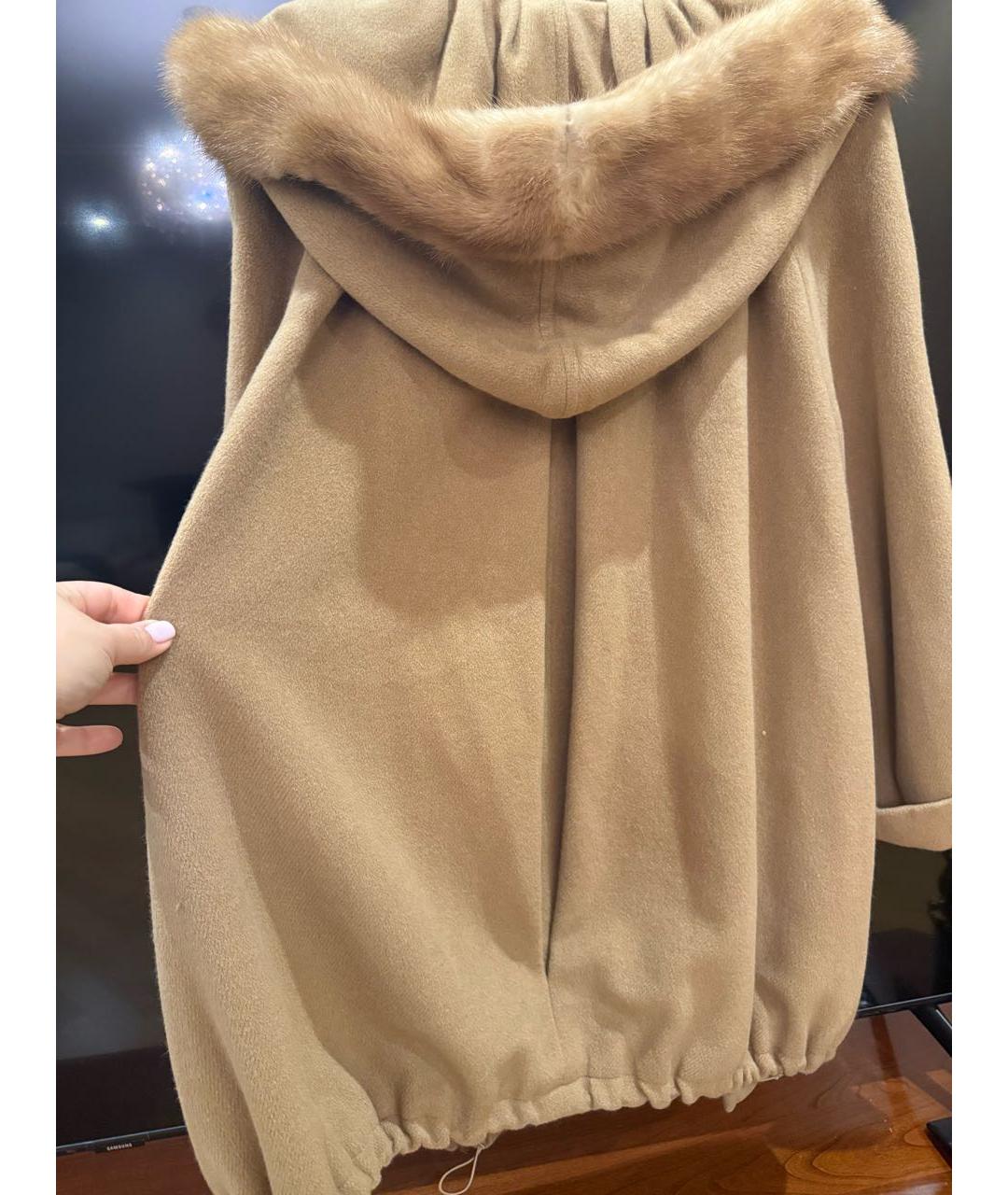 MAX MARA Бежевое кашемировое пальто, фото 8