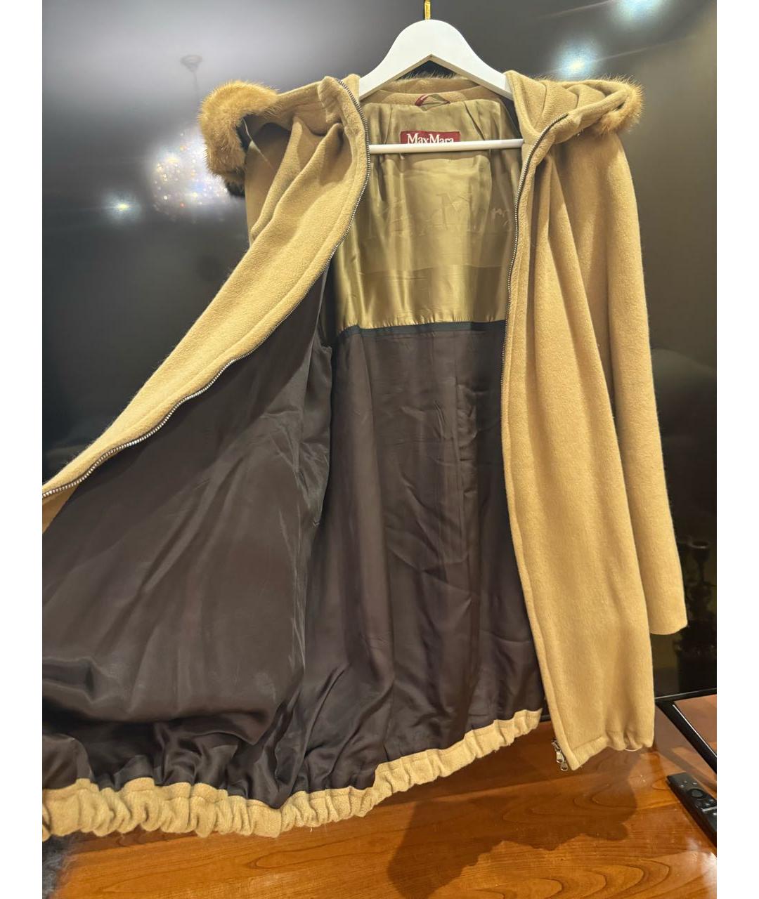 MAX MARA Бежевое кашемировое пальто, фото 5