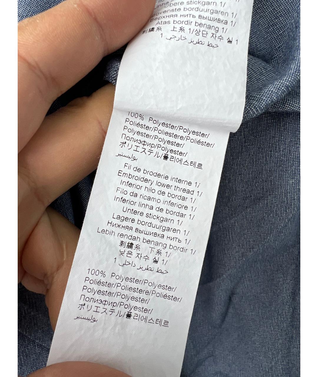 KENZO Голубая хлопковая кэжуал рубашка, фото 8