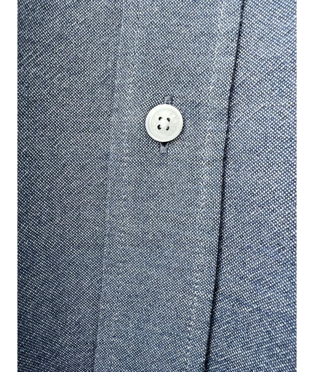 KENZO Голубая хлопковая кэжуал рубашка, фото 2