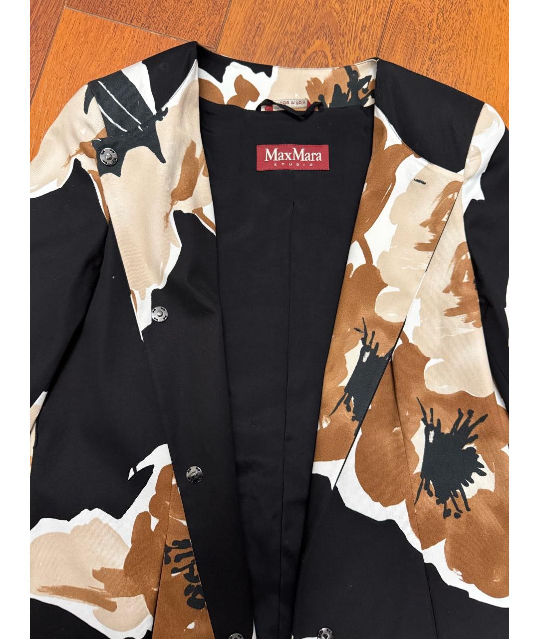 MAX MARA Черный тренч/плащ, фото 3