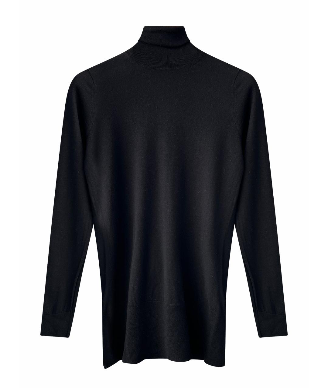 JIL SANDER Черный шерстяной джемпер / свитер, фото 1