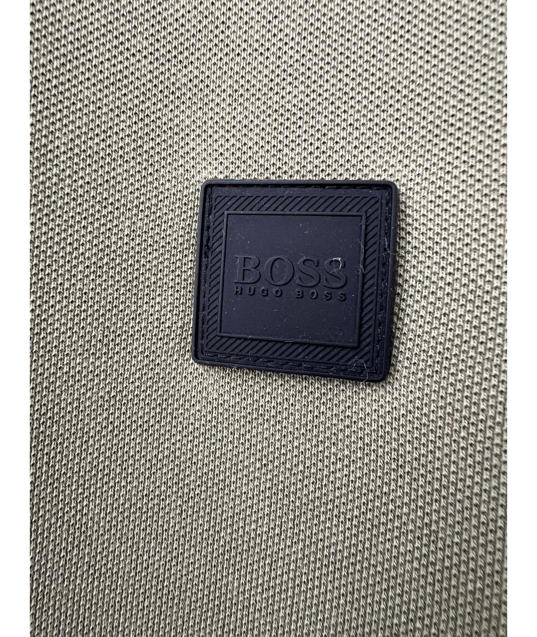 HUGO BOSS Хаки хлопковая футболка, фото 2