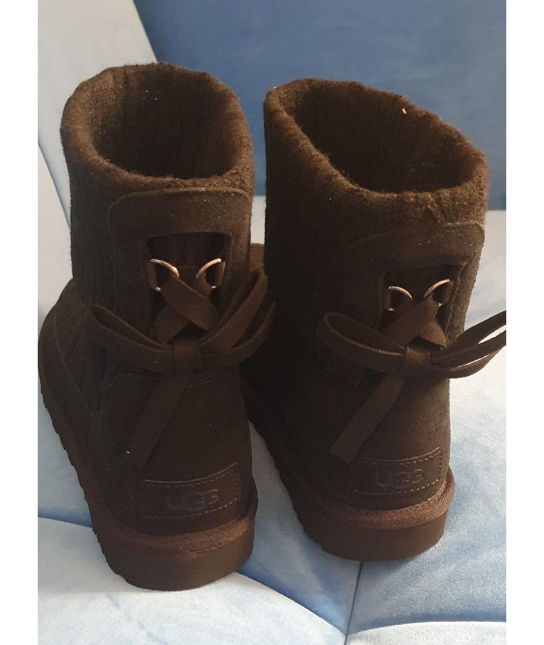 UGG AUSTRALIA Черные полусапоги, фото 4