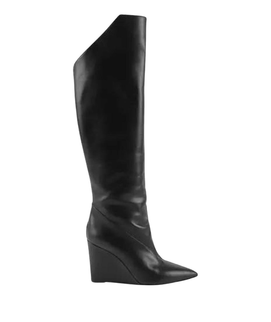 HERMES Черные кожаные сапоги, фото 1