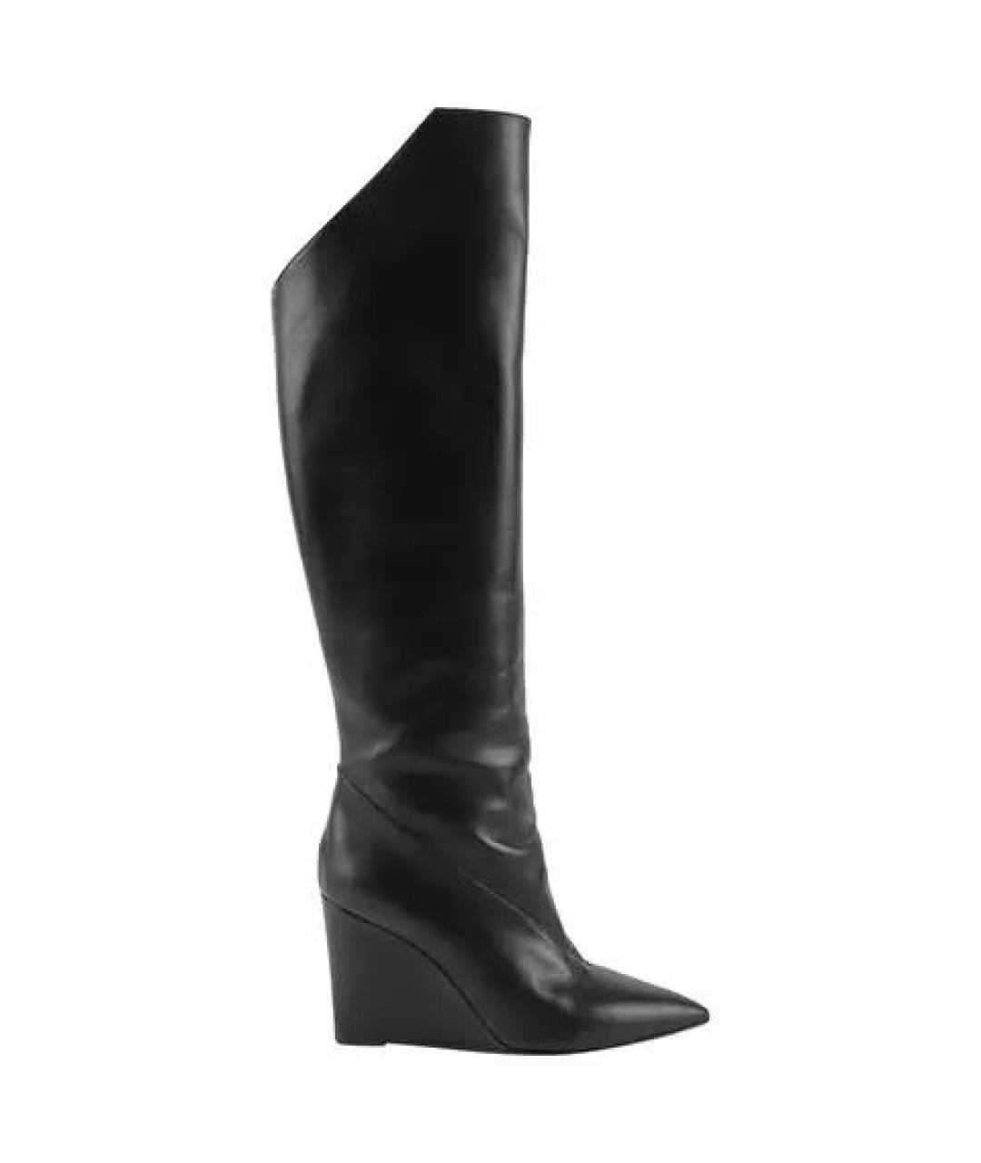 HERMES Черные кожаные сапоги, фото 10