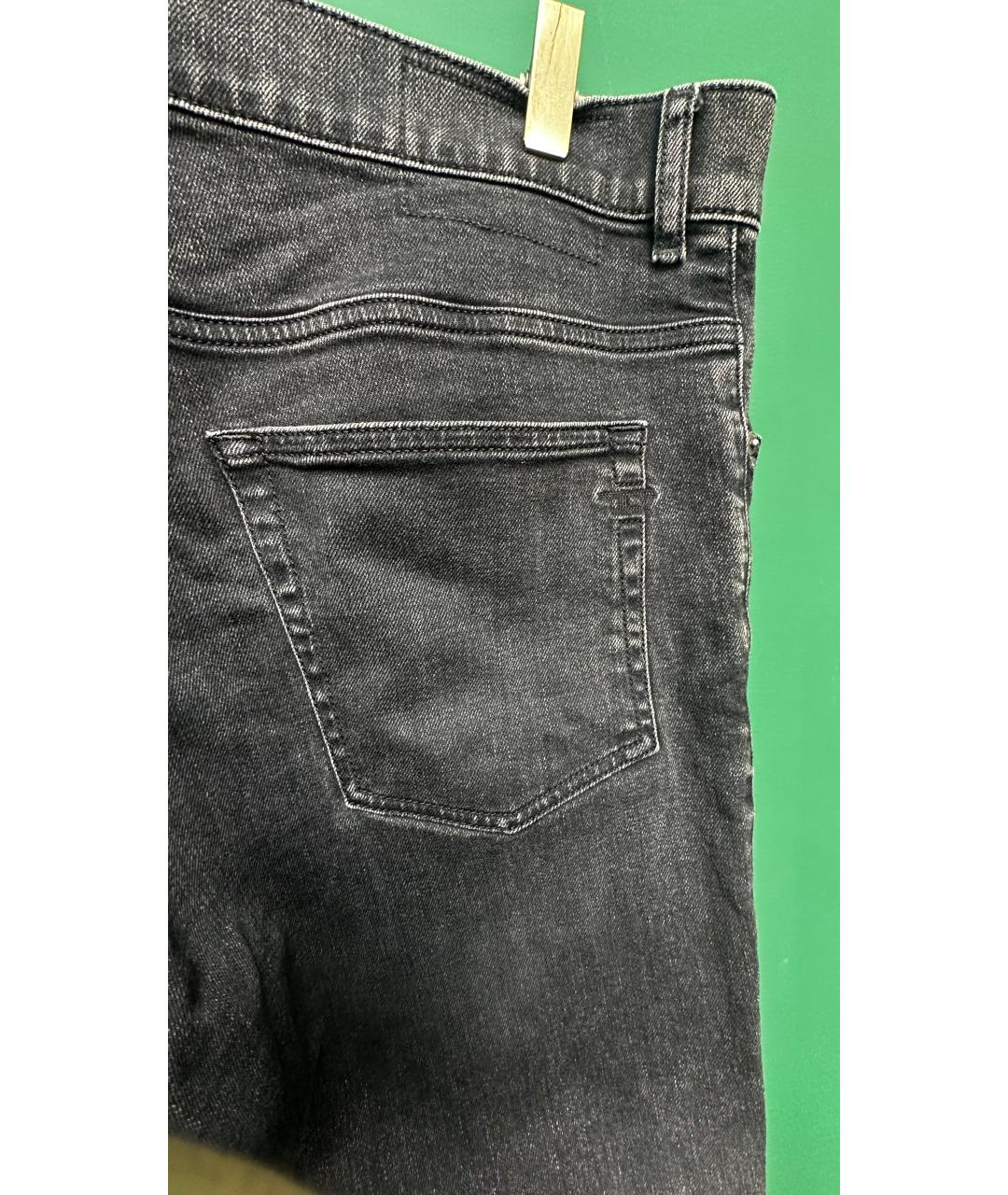 DIESEL Серые хлопко-эластановые джинсы скинни, фото 5