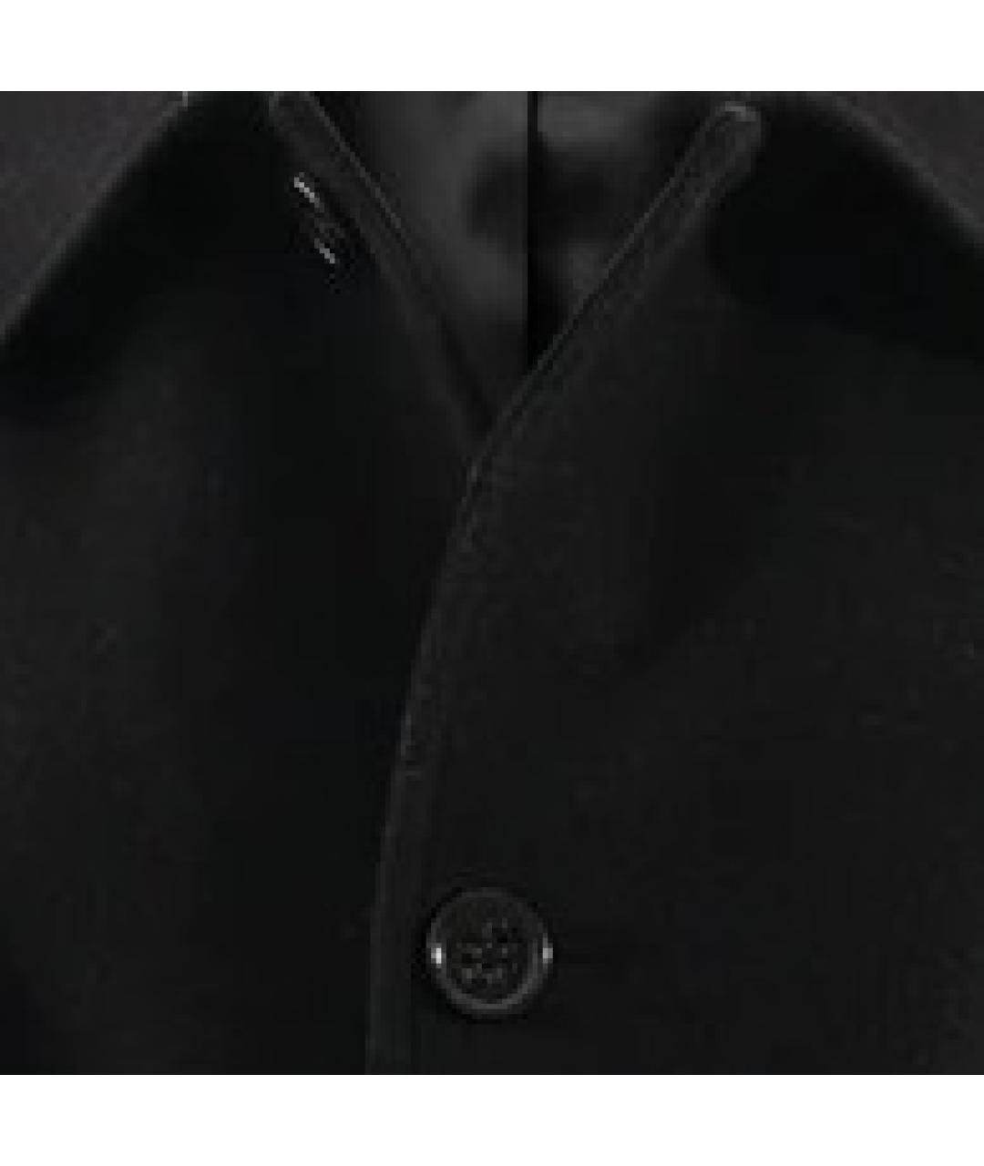 BURBERRY Черное шерстяное пальто, фото 8