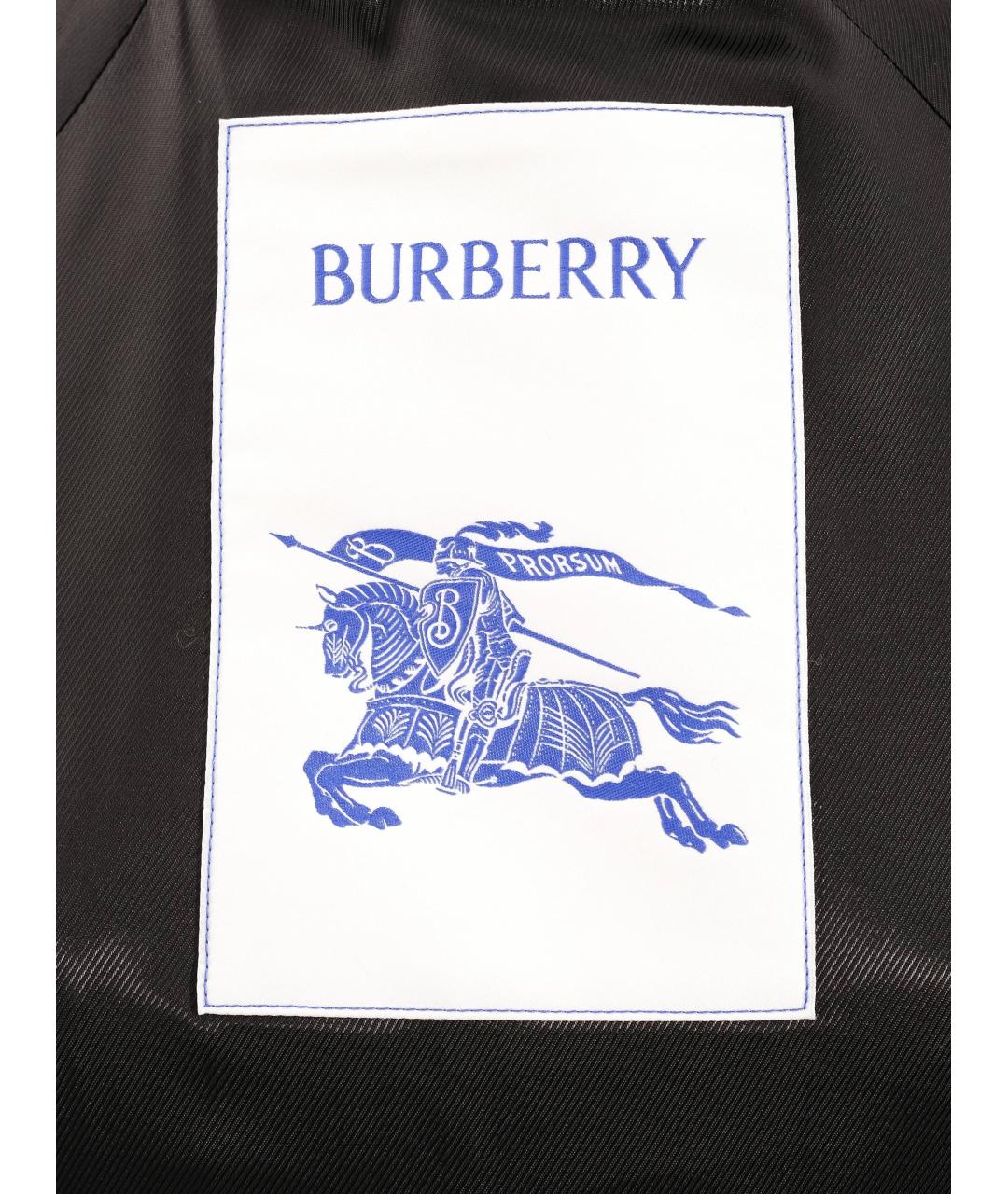 BURBERRY Черное шерстяное пальто, фото 3