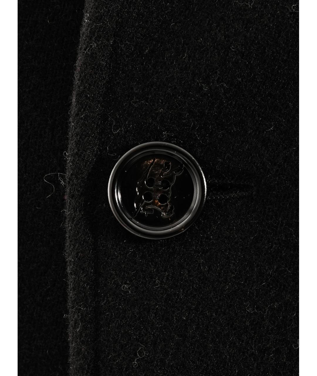 BURBERRY Черное шерстяное пальто, фото 4