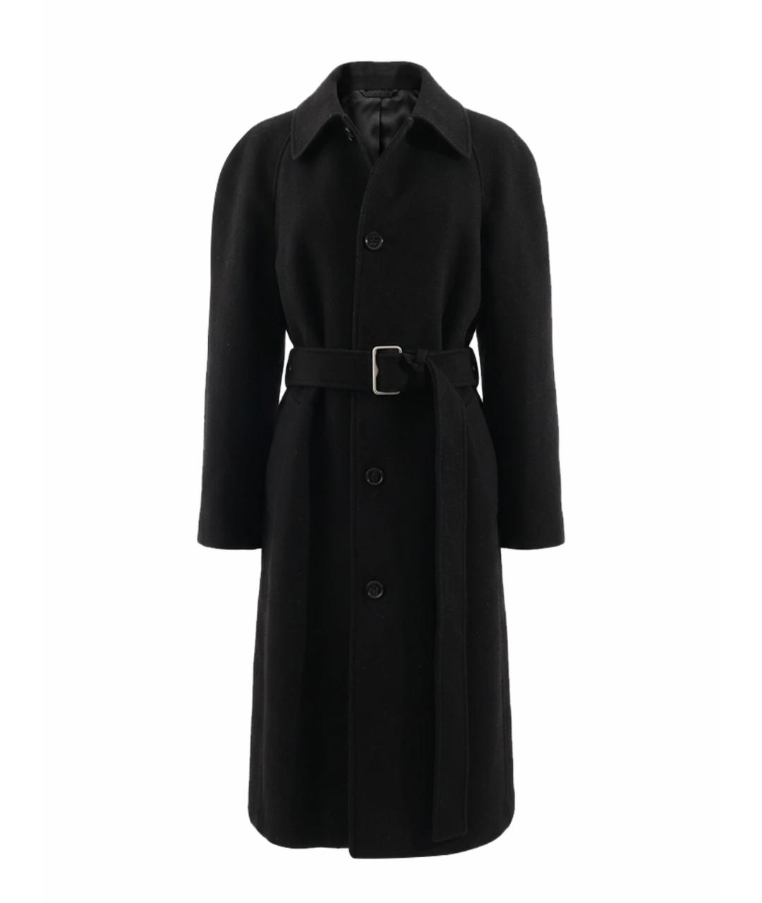 BURBERRY Черное шерстяное пальто, фото 9