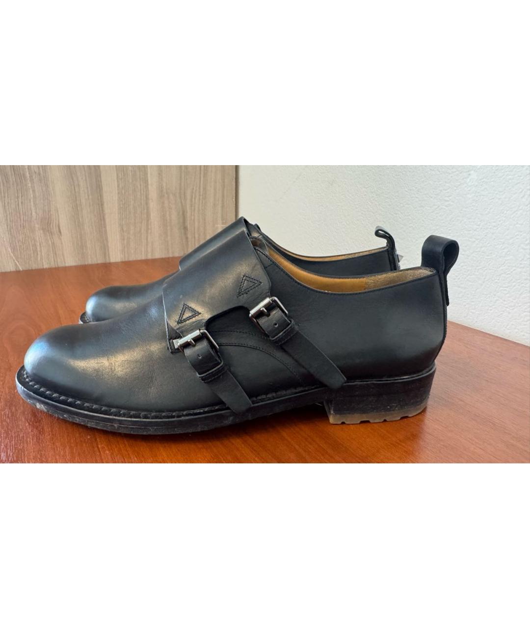 VALENTINO Черные кожаные туфли, фото 5