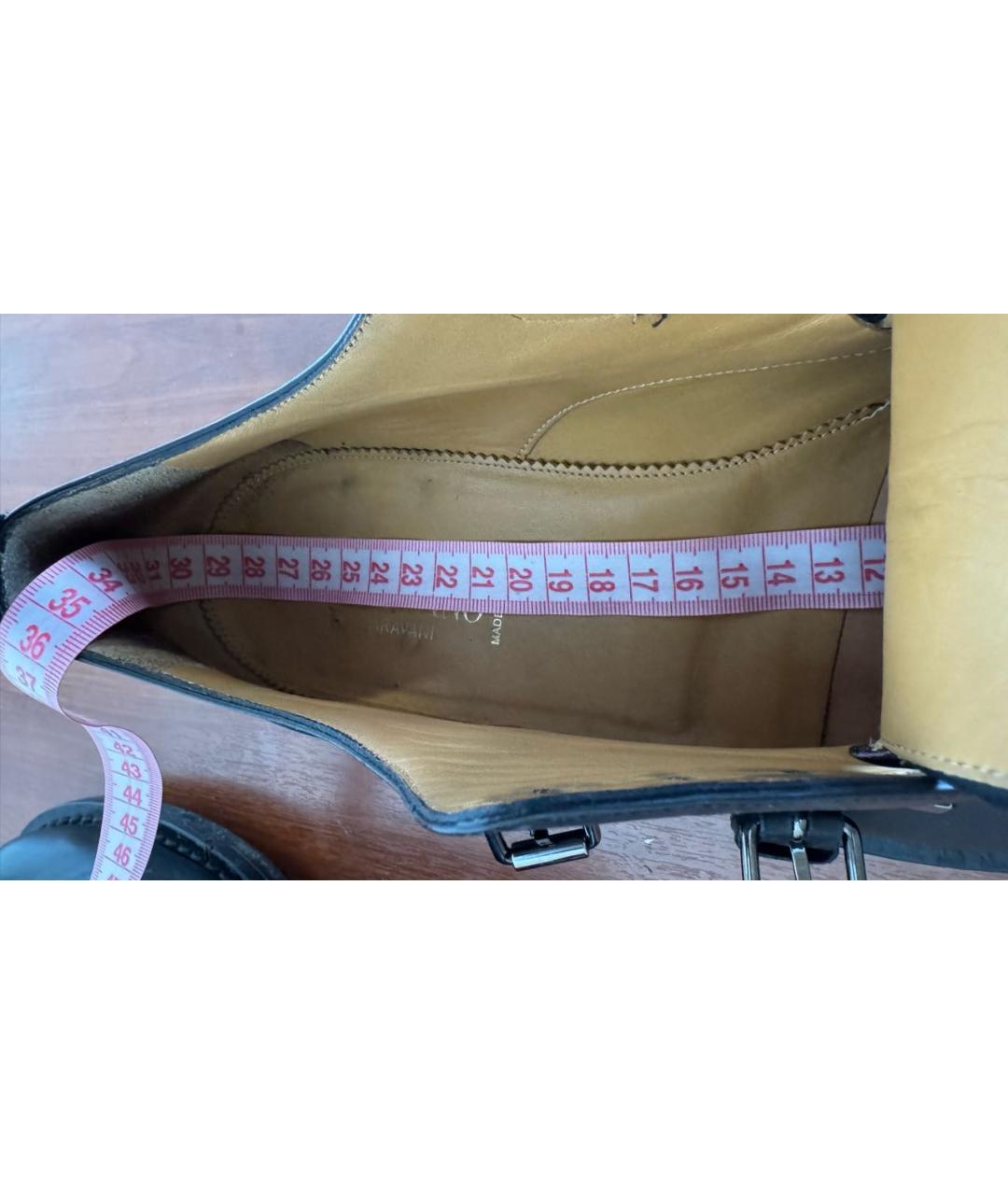 VALENTINO Черные кожаные туфли, фото 7