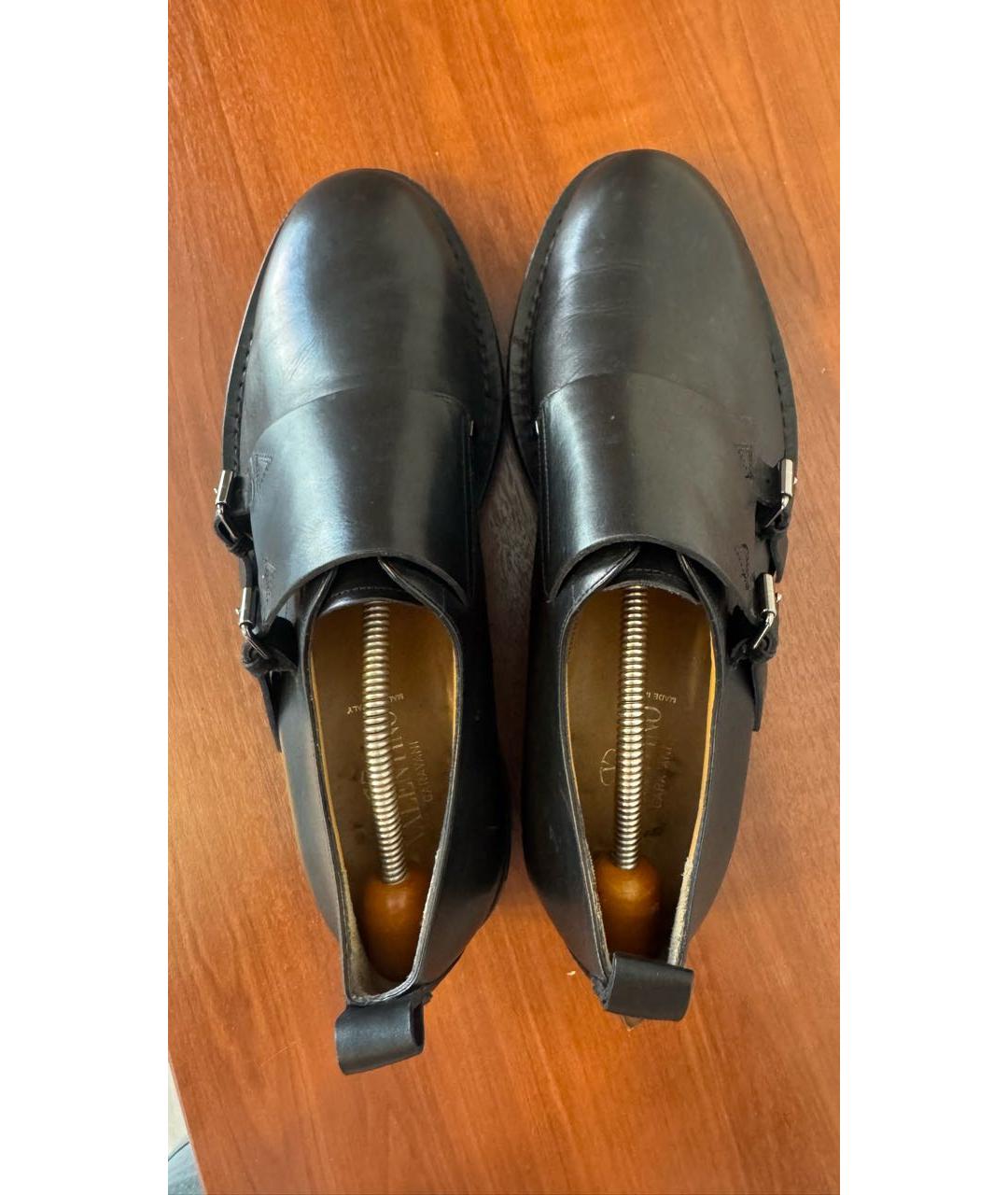 VALENTINO Черные кожаные туфли, фото 3